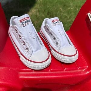 Kids White Converse Shoes